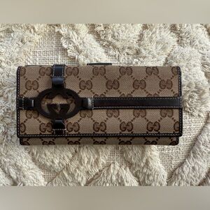 GUCCI Monogram Royal Continental Wallet